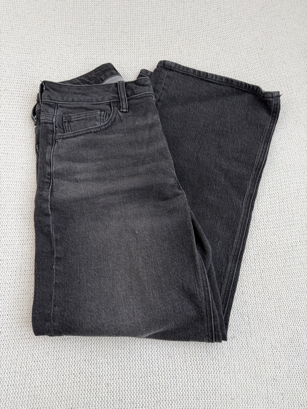 Quince Bella Faded Black Jeans.
